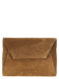 BRUNELLO CUCINELLI Brunello Cucinelli Women Monile Suede Clutch Bag