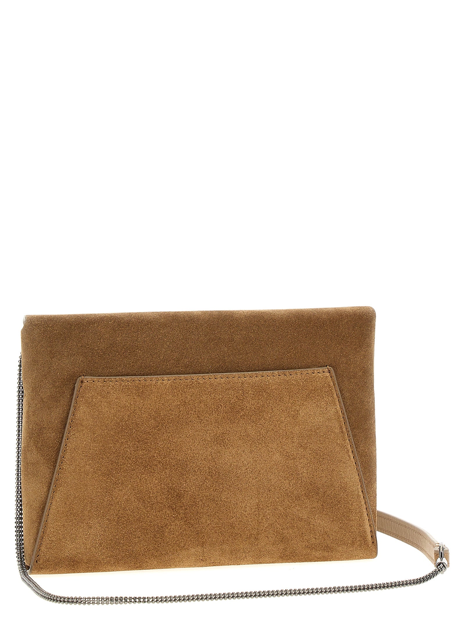 BRUNELLO CUCINELLI Brunello Cucinelli Women Monile Suede Clutch Bag