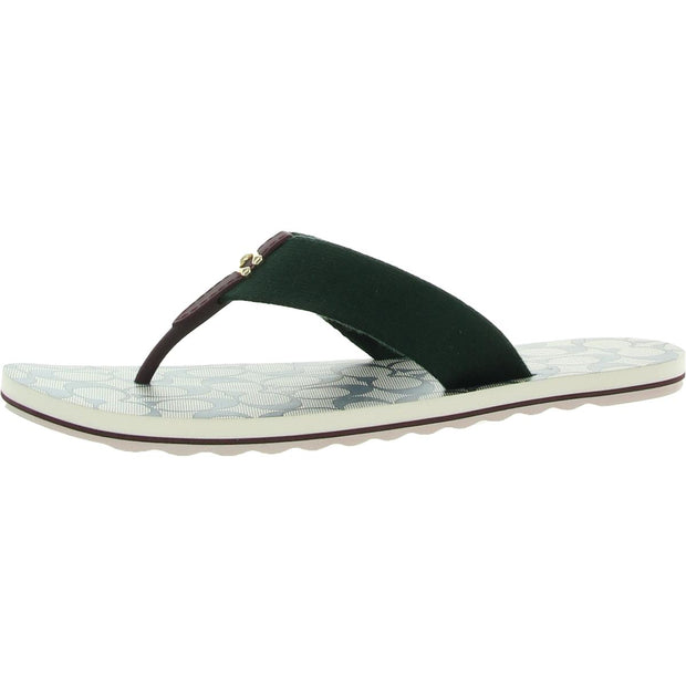 Zoe Webbed Womens Thong Slip On Flip-Flops