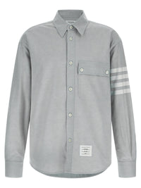 Thom Browne Men '4Bar' Flannel Shirt