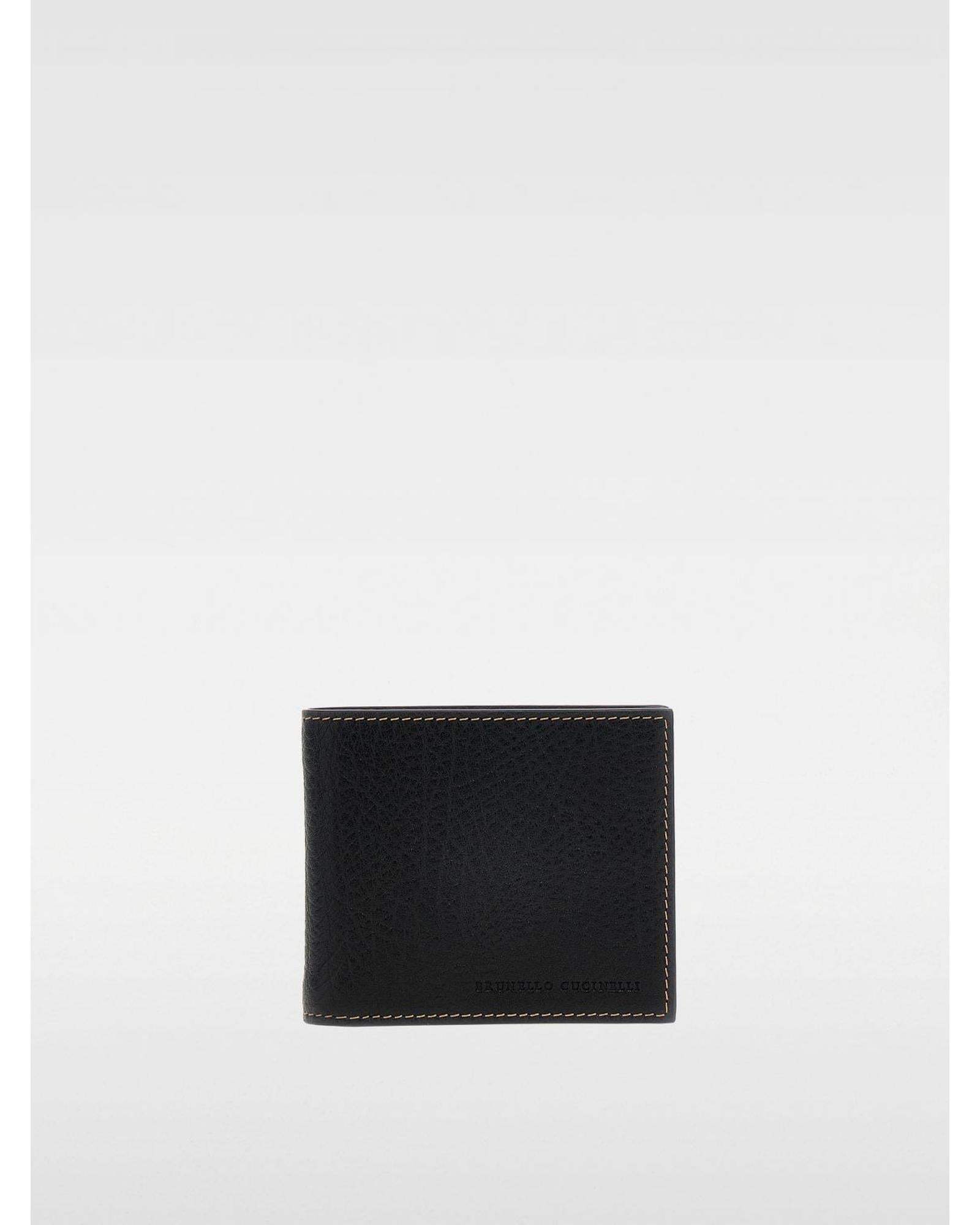 Brunello Cucinelli Leather Wallet Men Black