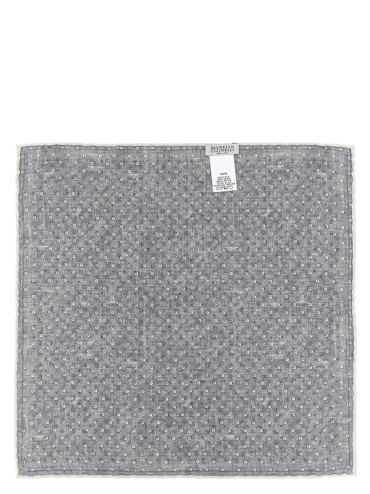 BRUNELLO CUCINELLI Brunello Cucinelli Men Double Face Silk Pocket Clutch Bag