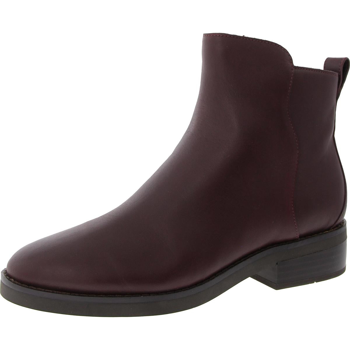 Womens Zipper Manmade Ankle Boots
