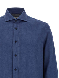 BRUNELLO CUCINELLI Brunello Cucinelli Men Herringbone Shirt