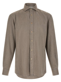 BRUNELLO CUCINELLI Brunello Cucinelli Men Herringbone Shirt