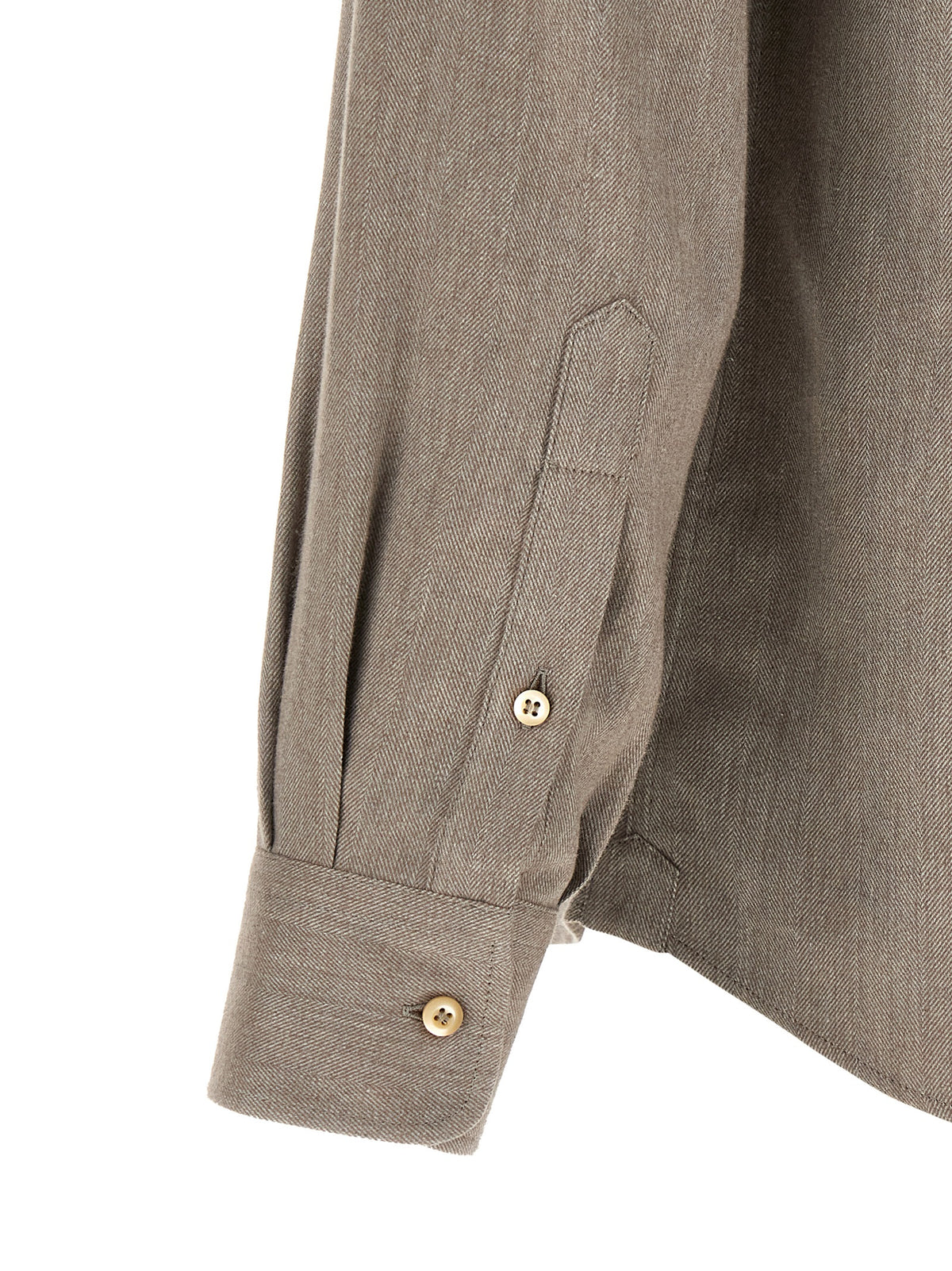 BRUNELLO CUCINELLI Brunello Cucinelli Men Herringbone Shirt