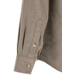 BRUNELLO CUCINELLI Brunello Cucinelli Men Herringbone Shirt