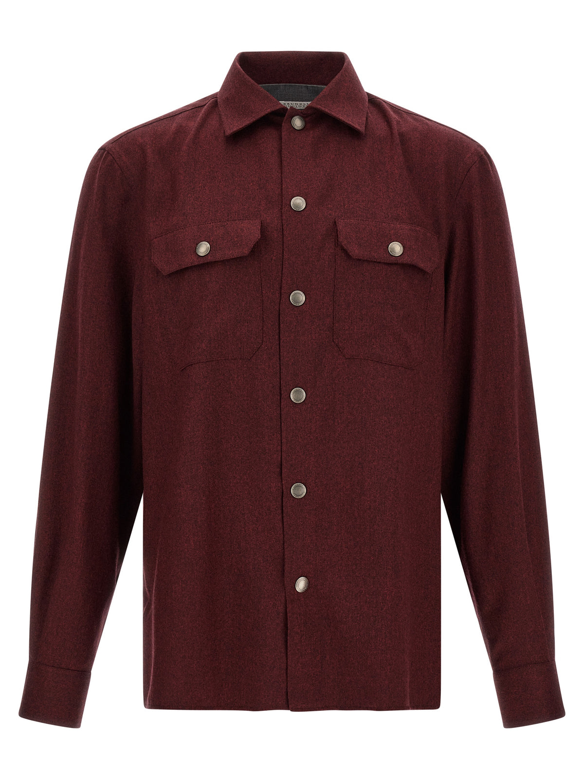 Brunello Cucinelli Men Flannel Overshirt