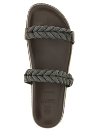 BRUNELLO CUCINELLI Brunello Cucinelli Women 'Precious Braided Straps' Sandals
