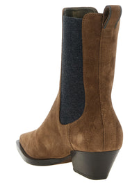 BRUNELLO CUCINELLI Brunello Cucinelli Women 'Precious Loop Detail' Ankle Boots