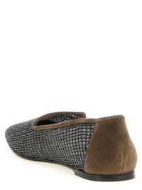 BRUNELLO CUCINELLI Brunello Cucinelli Women 'Embroidery' Mesh Loafers