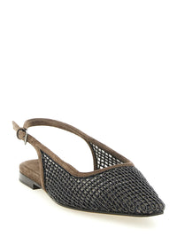 BRUNELLO CUCINELLI Brunello Cucinelli Women 'Precious Net Embroidery' Slingback