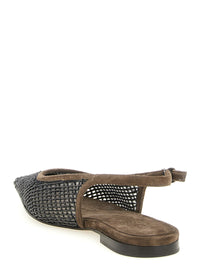 BRUNELLO CUCINELLI Brunello Cucinelli Women 'Precious Net Embroidery' Slingback
