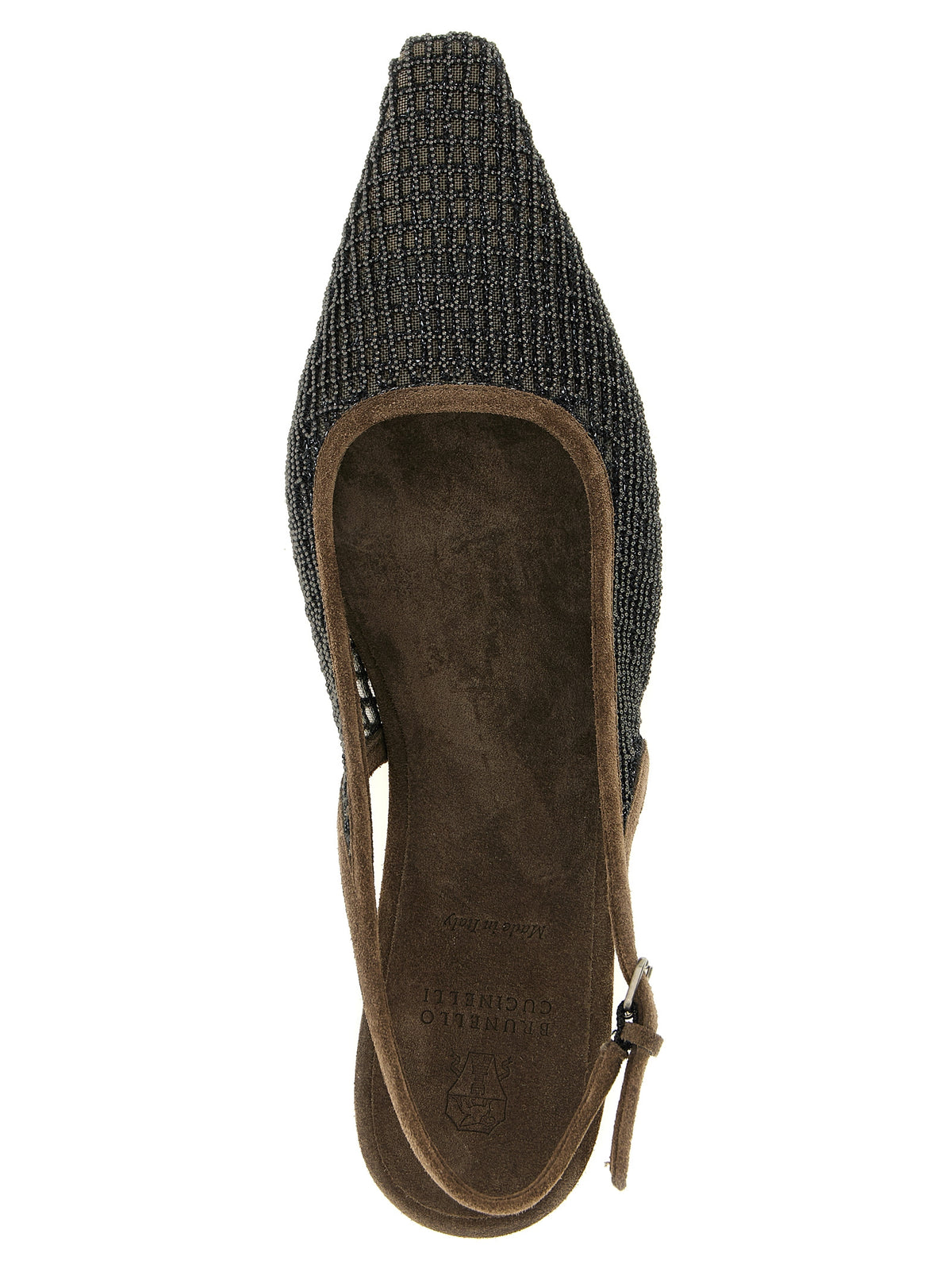 BRUNELLO CUCINELLI Brunello Cucinelli Women 'Precious Net Embroidery' Slingback