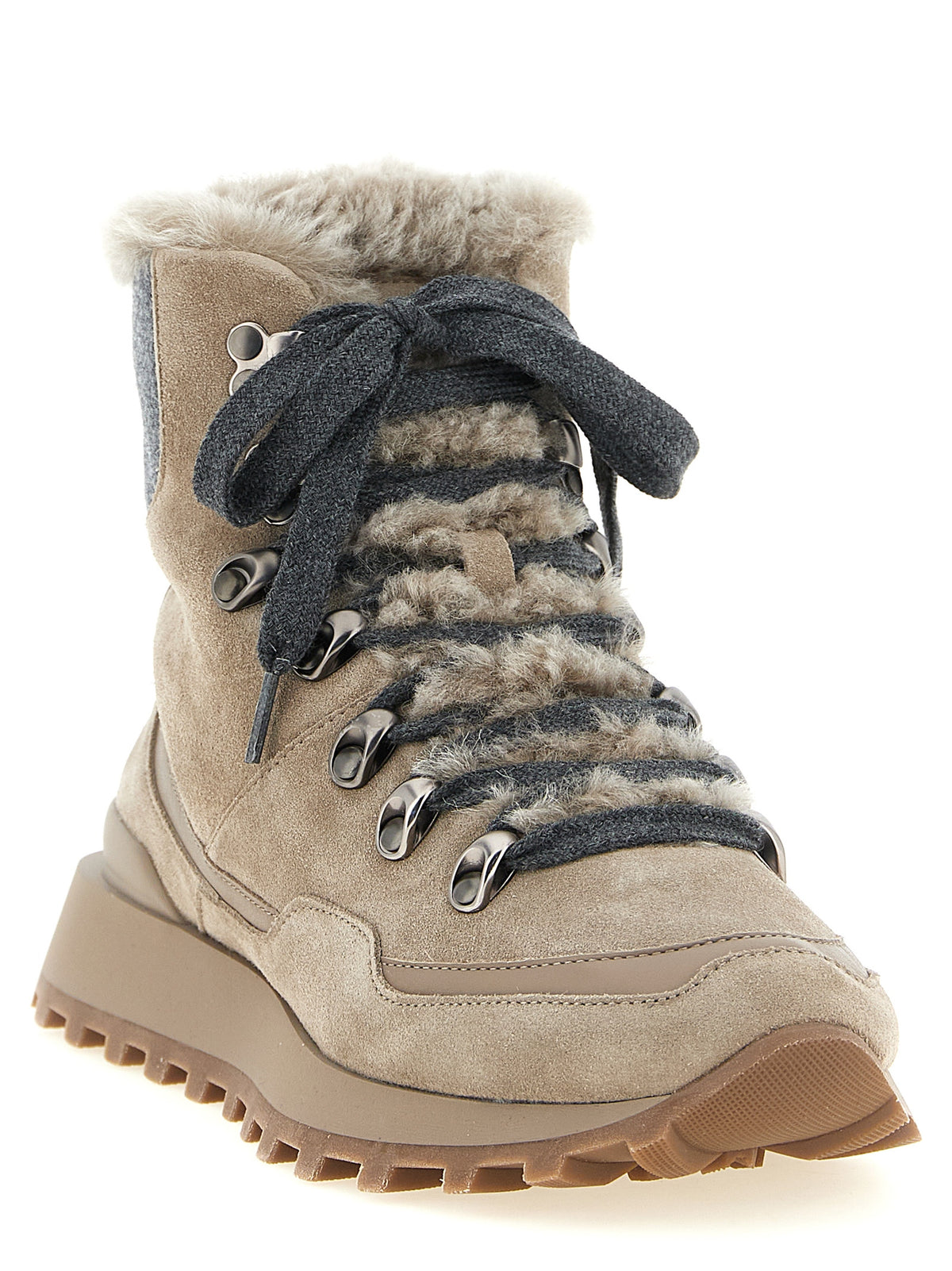 BRUNELLO CUCINELLI Brunello Cucinelli Women Lace-Up Ankle Boots With Hooks