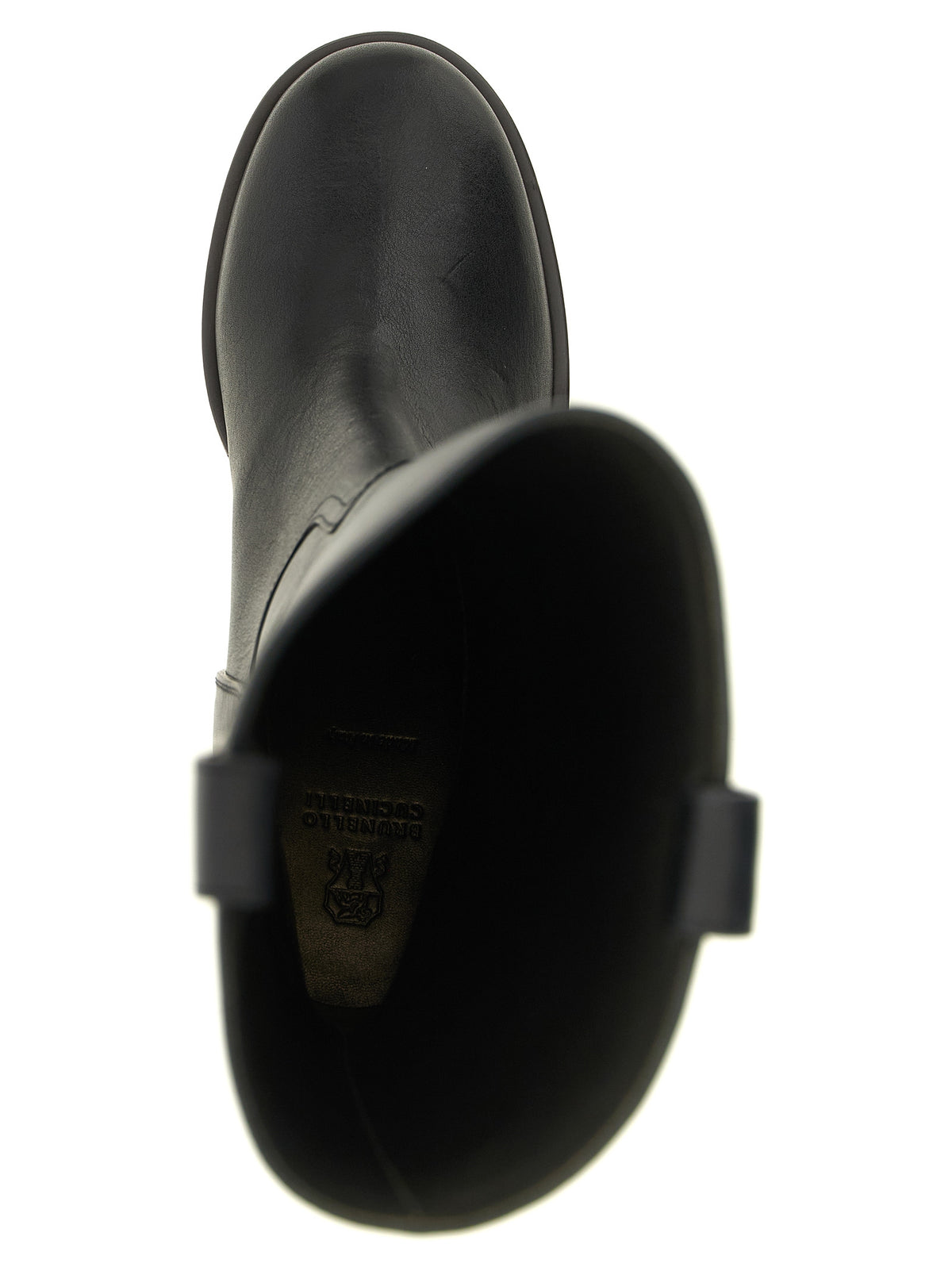 Brunello Cucinelli Women Black Riding Leather Boots