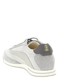 BRUNELLO CUCINELLI Brunello Cucinelli Men Techno And Nubuck Fabric Sneakers