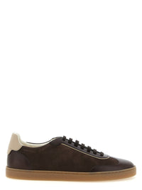 Brunello Cucinelli Men Suede And Smooth Calf Sneakers