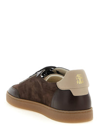 Brunello Cucinelli Men Suede And Smooth Calf Sneakers