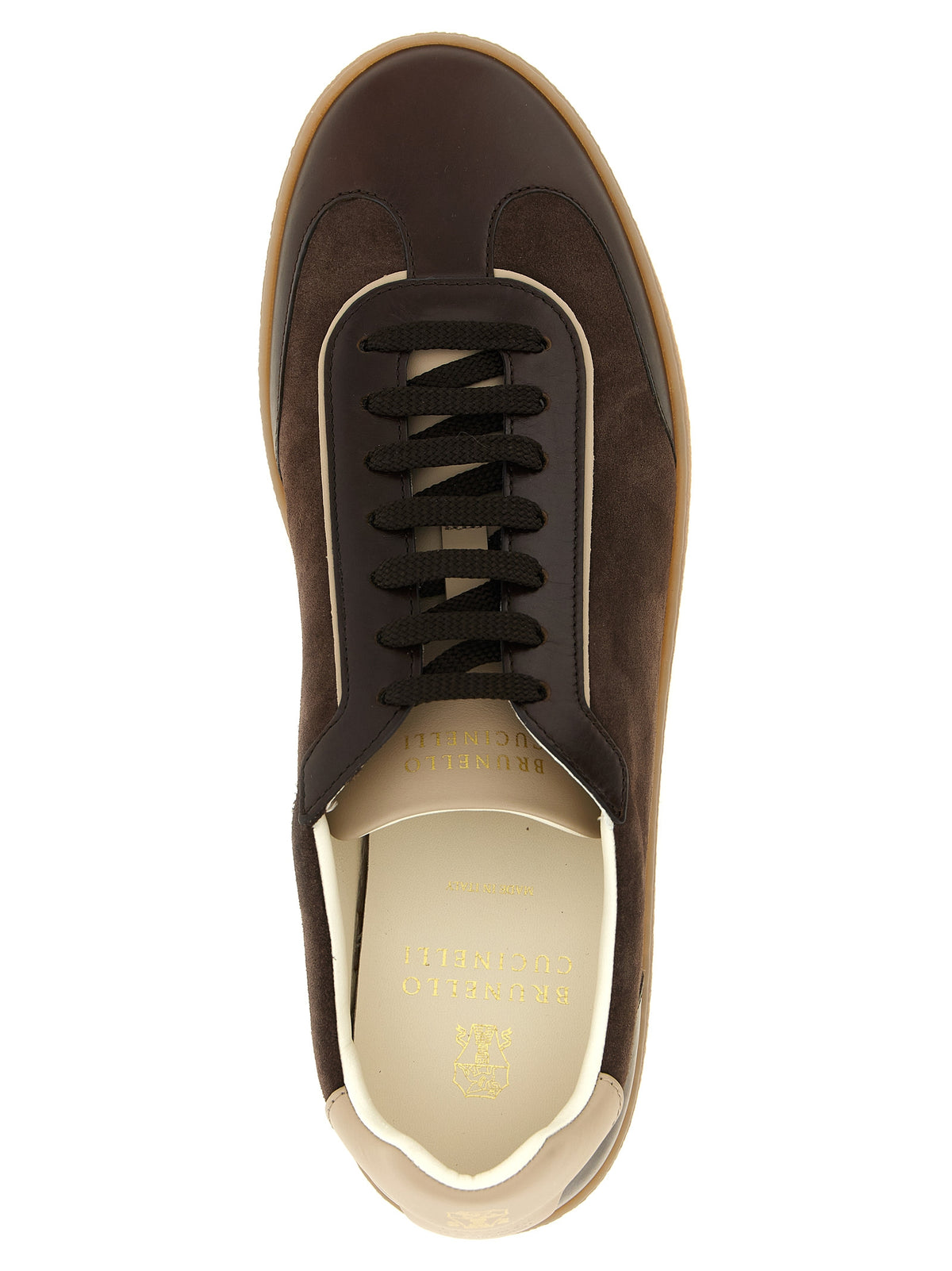 Brunello Cucinelli Men Suede And Smooth Calf Sneakers
