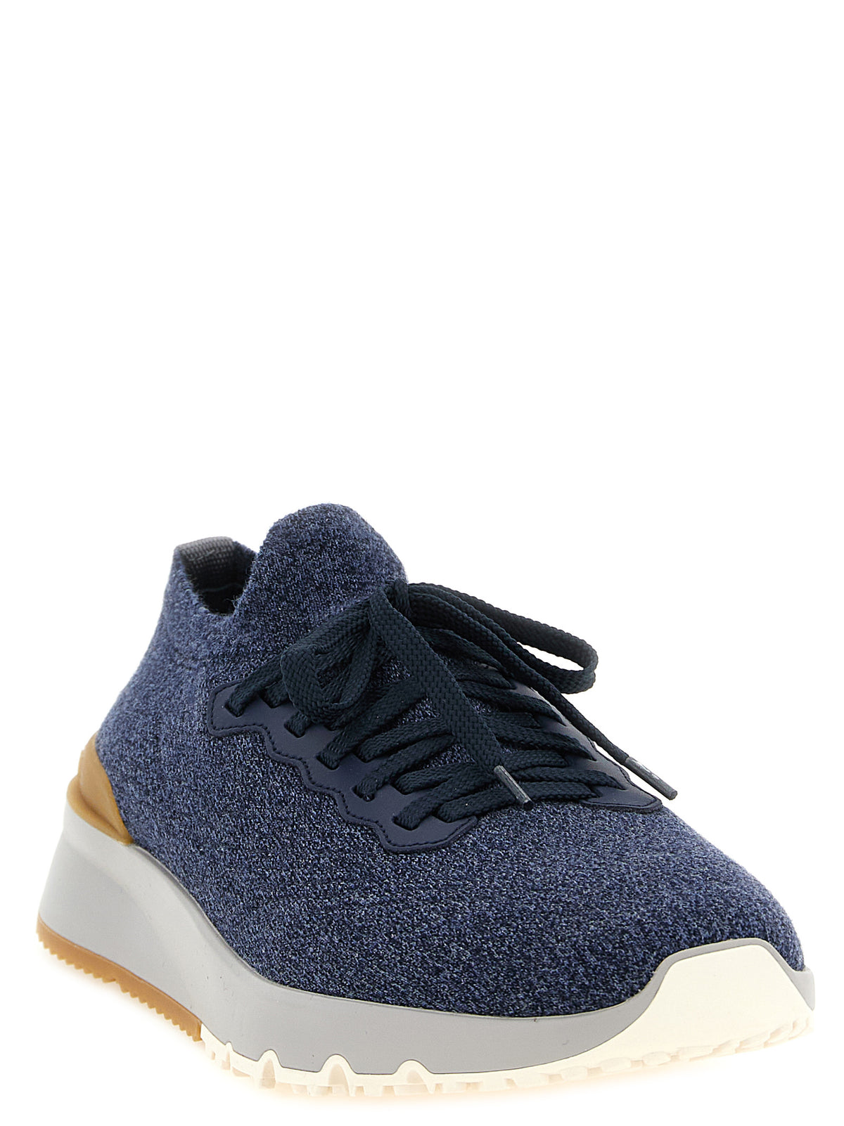 Brunello Cucinelli Men Jacquard Knit Sneakers