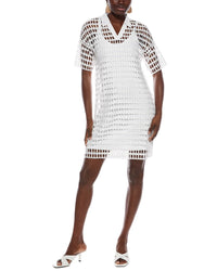Marc Cain Woven Eyelet Mini Dress