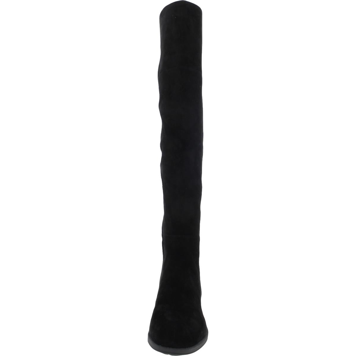 Pam Womens Zipper Ribbed Knit Over-The-Knee Boots