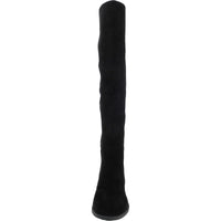 Pam Womens Zipper Ribbed Knit Over-The-Knee Boots