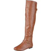 Loft Womens Faux Leather Wide Calf Over-The-Knee Boots