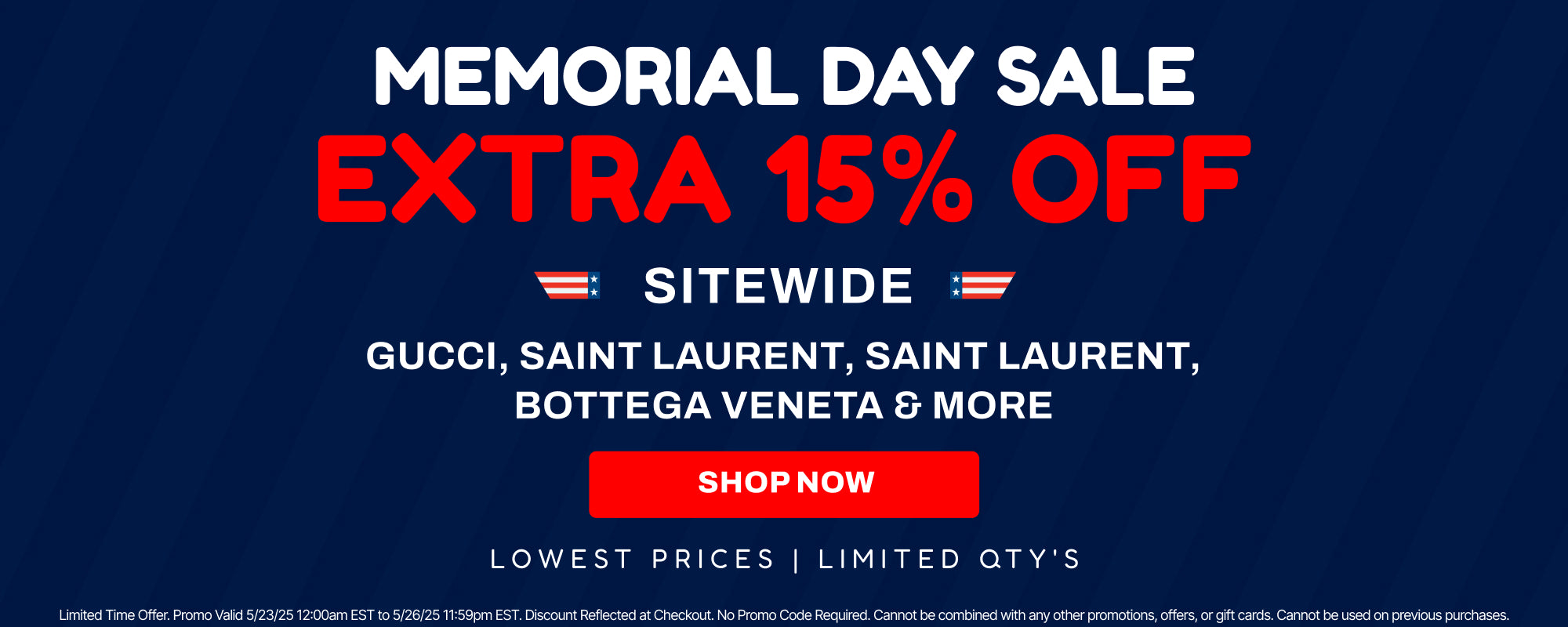 memorial day sitewide sale