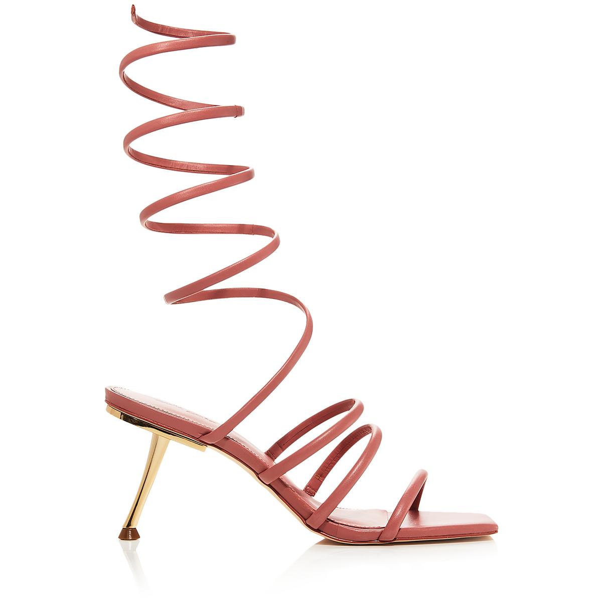 Kacey Womens Faux Leather Stiletto Gladiator Sandals