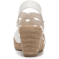 Everlasting Womens Faux Leather Wedge Sandals