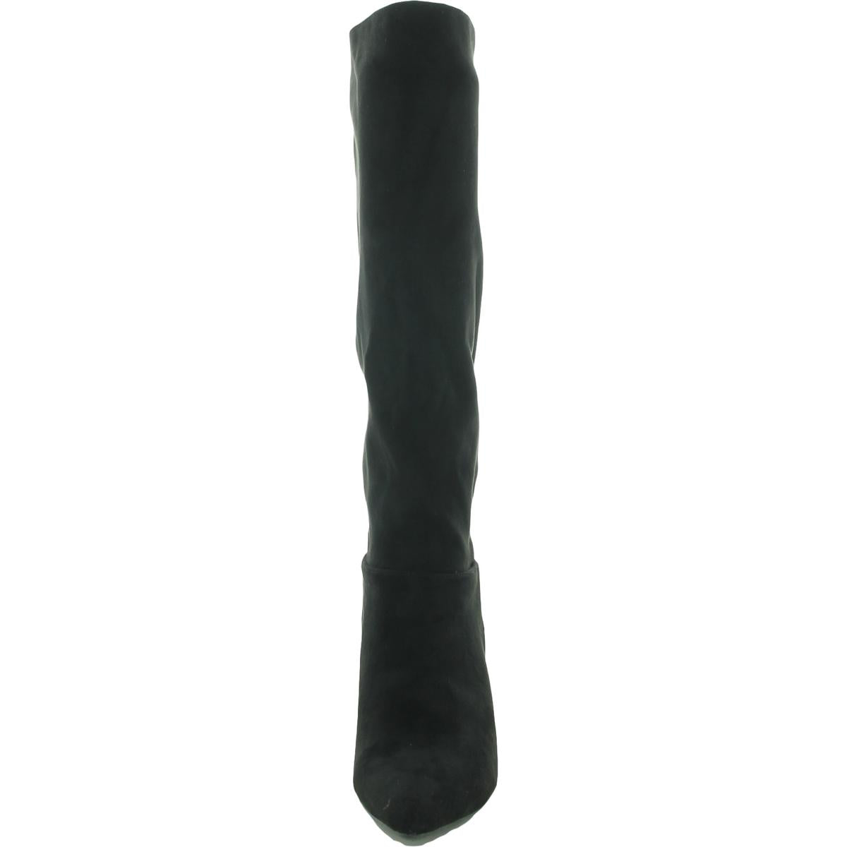 VELLIA Womens Faux Suede Pull-On Knee-High Boots