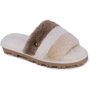 Chyler Womens Faux Fur Padded Insole Slide Sandals