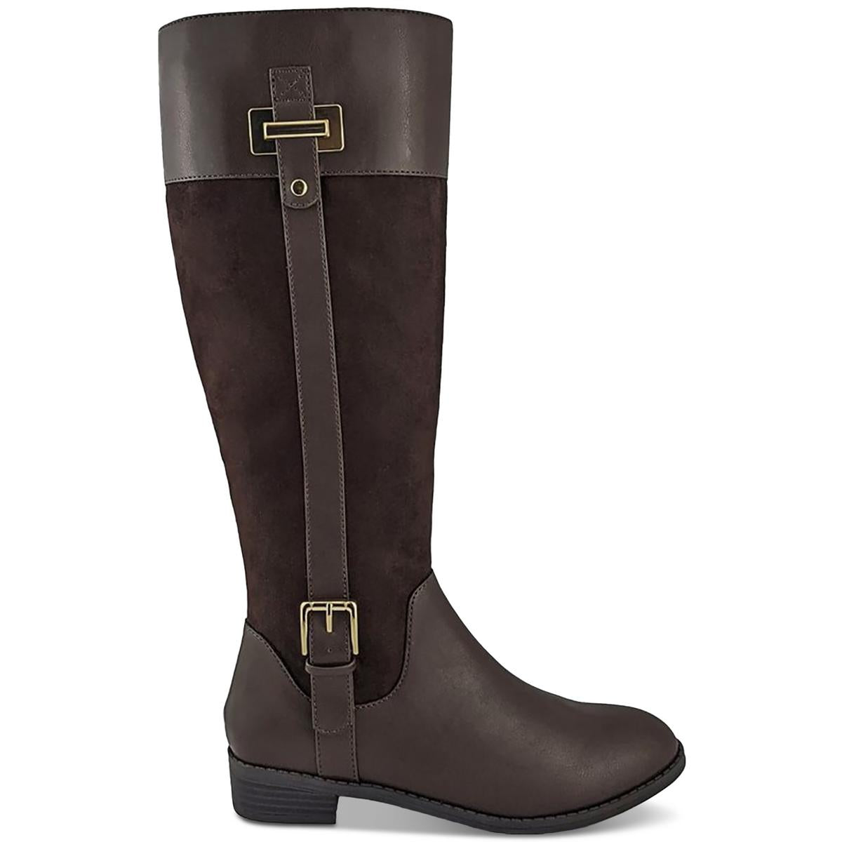 Deliee 2 Womens Wide Calf Knee-High Riding Boots