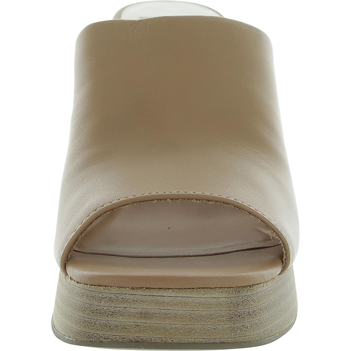 Womens Slip On Open Toe Mule Sandals