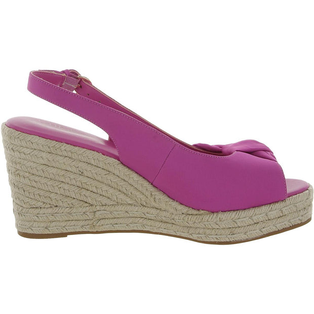 Bettina Womens Peep-Toe Slingback Wedge Sandals