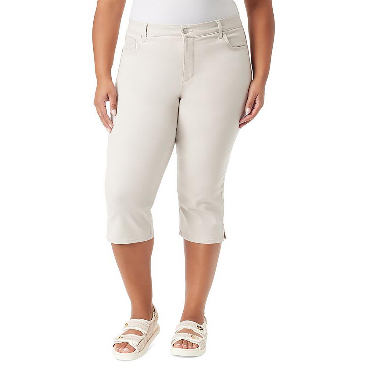 Womens Denim Tummy Slimming Cropped Jeans