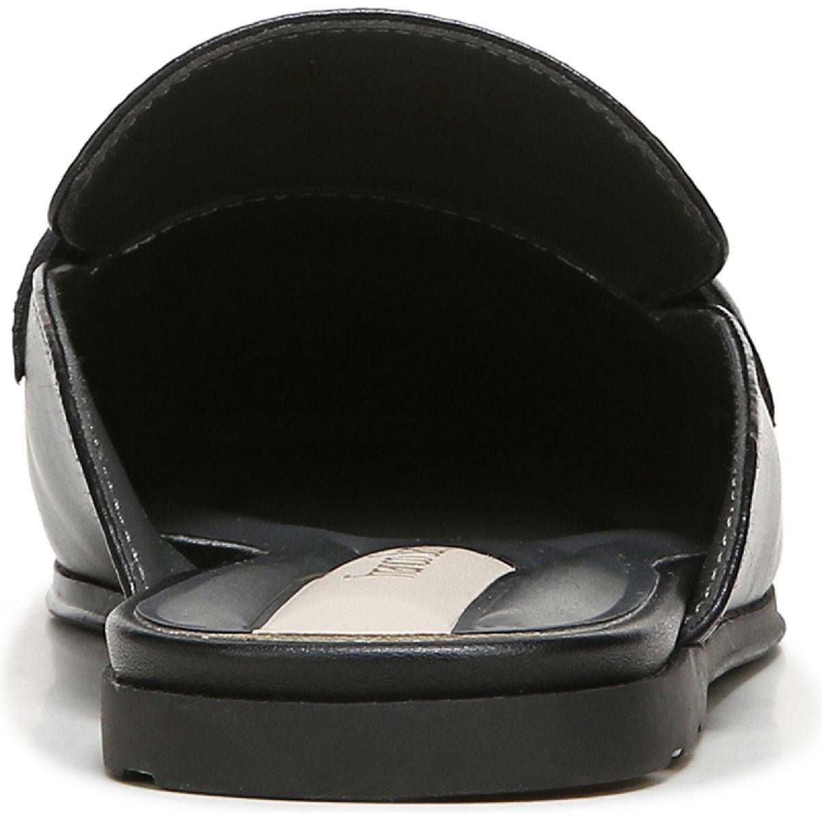 Duval Womens Padded Insole Faux Leather Mules
