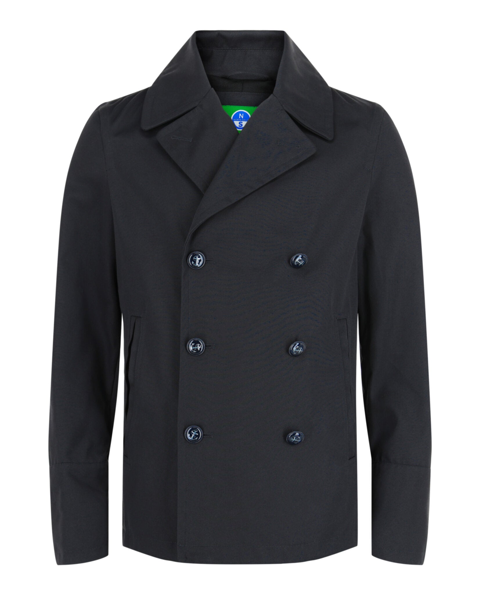Slowear Mens North Sails Double Breasted Peacoat