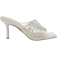 Womens Faux Leather Slip On Heels