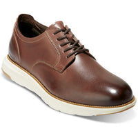 GRAND Mens Lace-Up Manmade Derby Shoes 10 Medium Chestnut