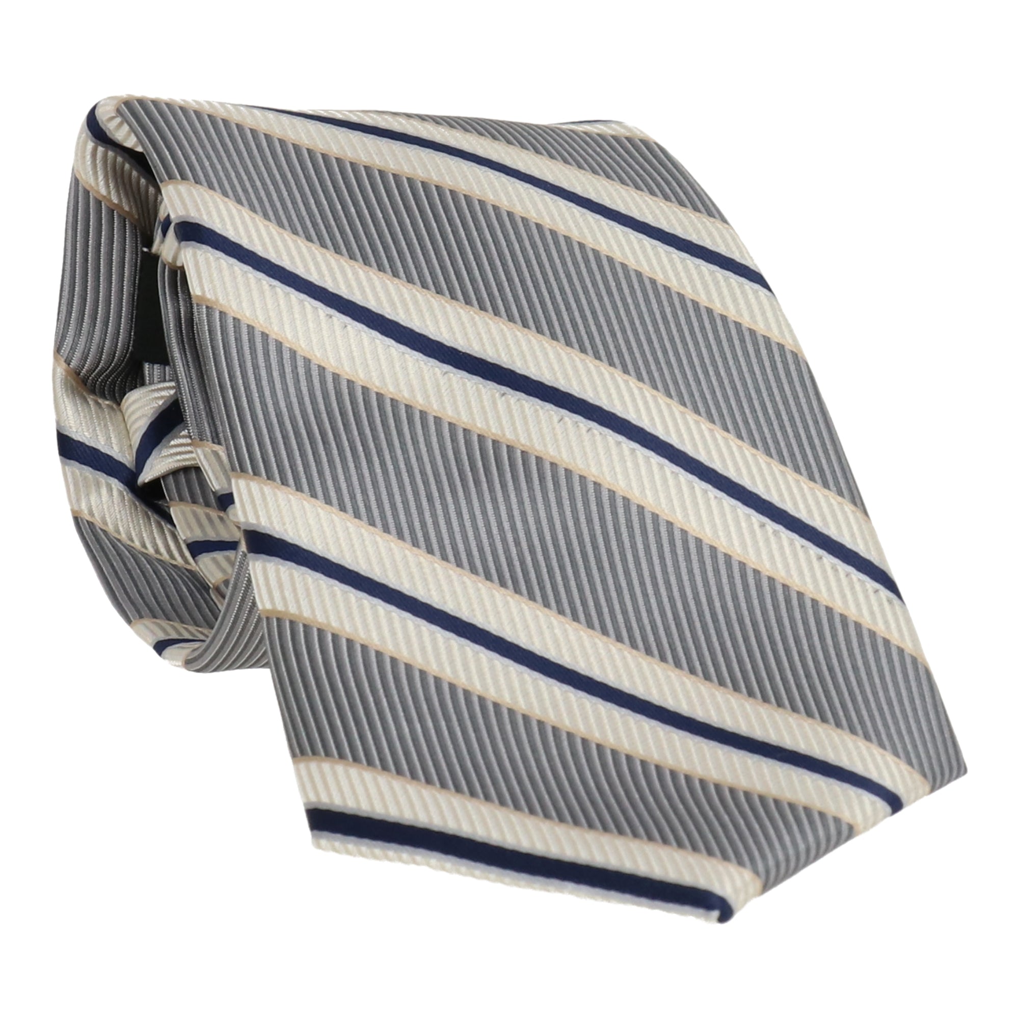 Scotch & Soda Mens Silver/Navy Tie Silver Navy
