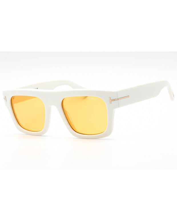 Tom Ford Ivory and Light Brown Sunglasses