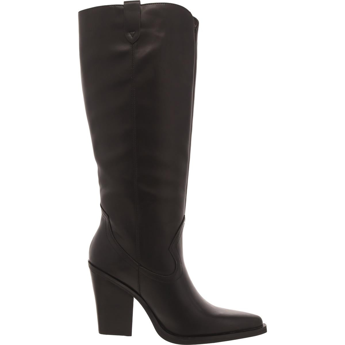 Baltimore Womens Faux Leather Pointed Toe Knee-High Boots