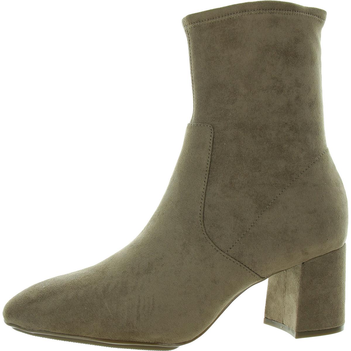 City Womens Faux Leather Zipper Ankle Boots