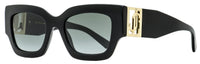 Jimmy Choo Rectangular Sunglasses Nena 8079O Black/Gold 51mm Black Gold