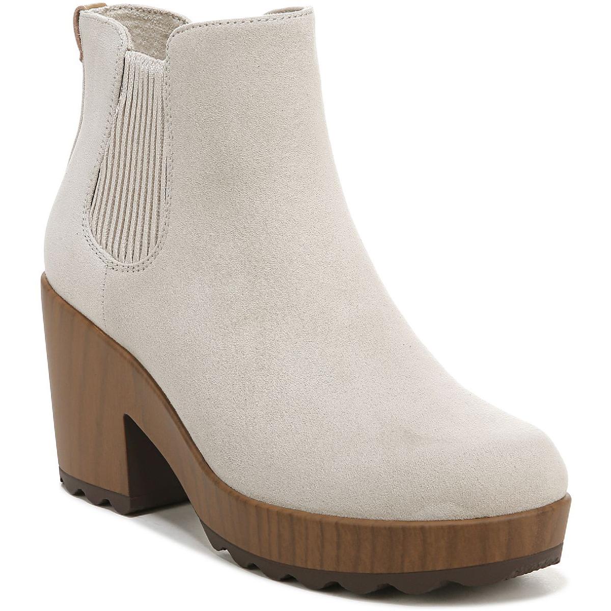 Walk Away Womens Faux Suede Heels Booties