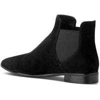 Womens Solid Suede Ankle Boots