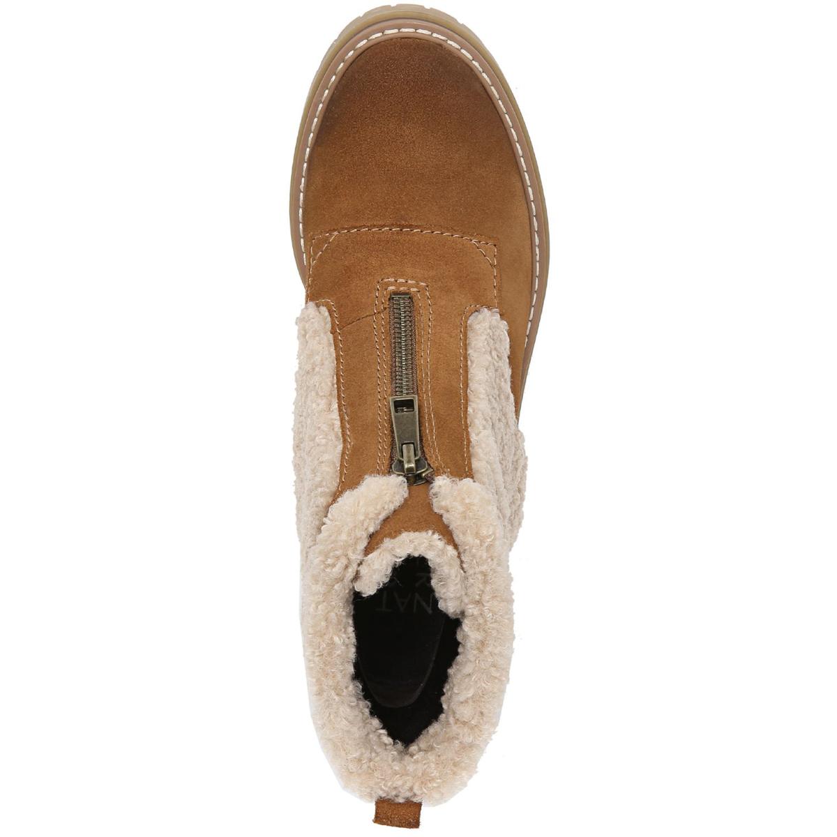 Jett Womens Suede Lugged Sole Ankle Boots